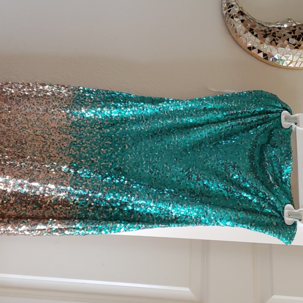 Sequin tube midi dress